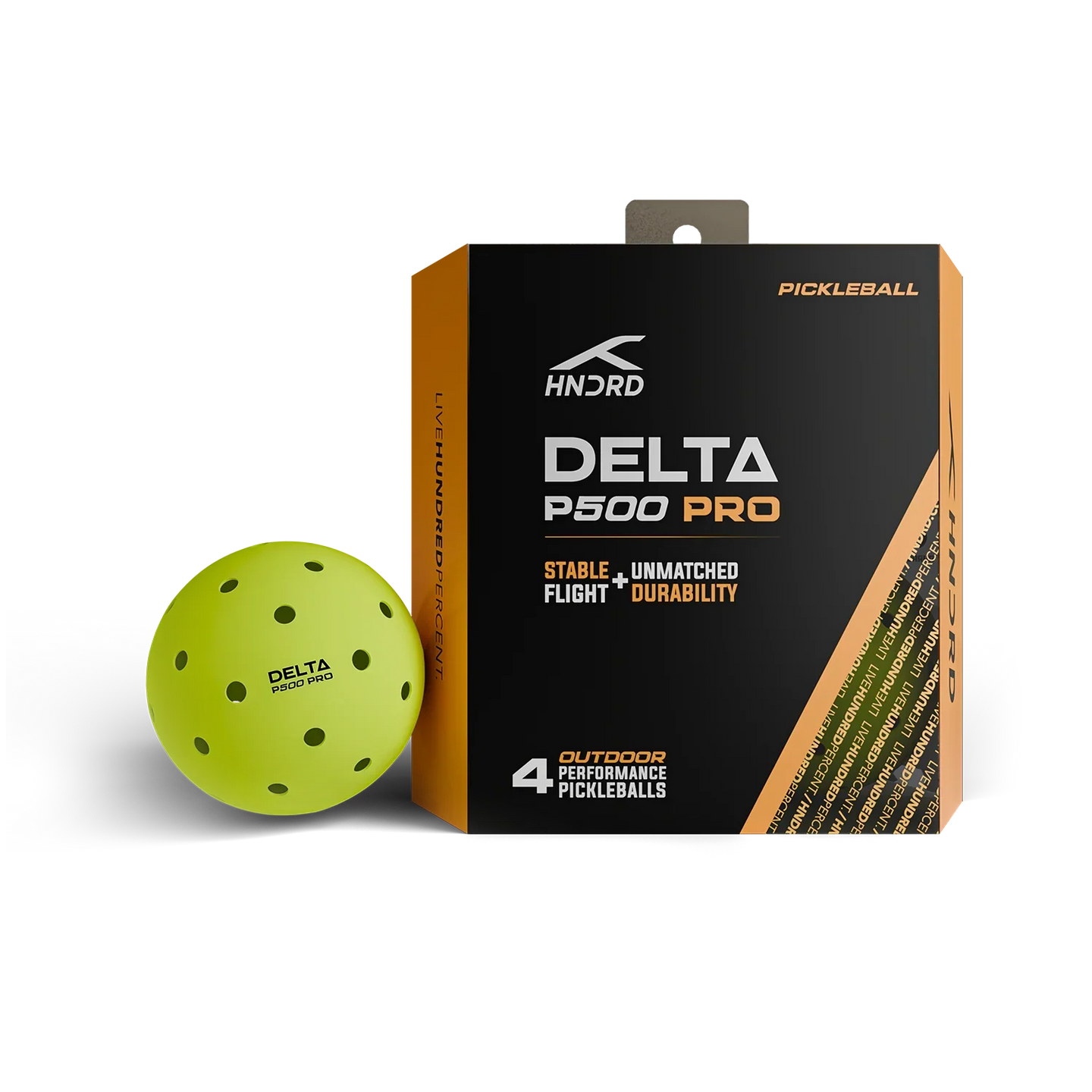 Pickleball balls - Hundred Delta P500 PRO 4-pack - SportYouUp Europe