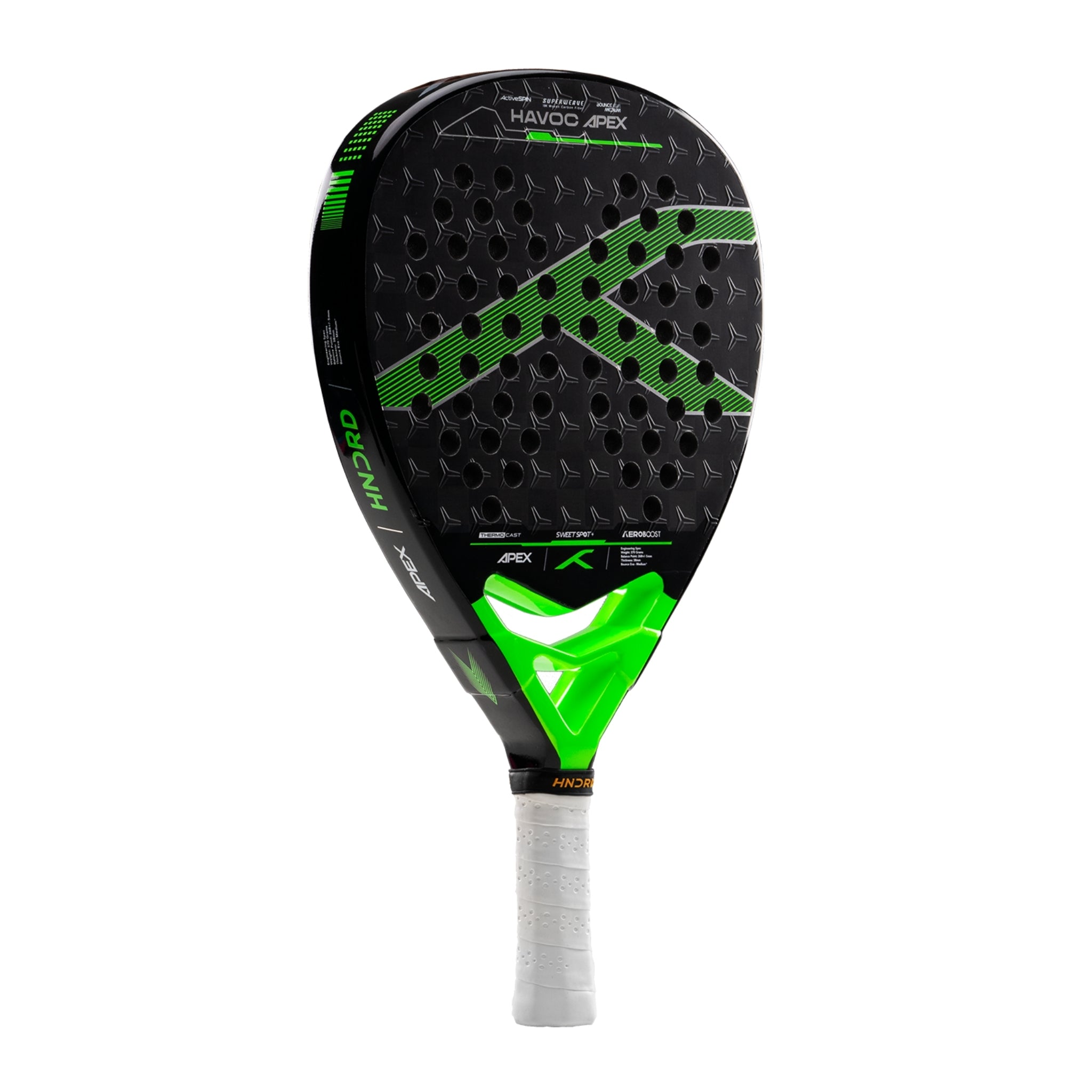 Hundred Padel Racket Havoc Apex - Noir/Vert