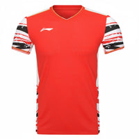 Li-Ning Badminton T-shirt - Li-Ning Top Play Red Unisex - SportYouUp Europe