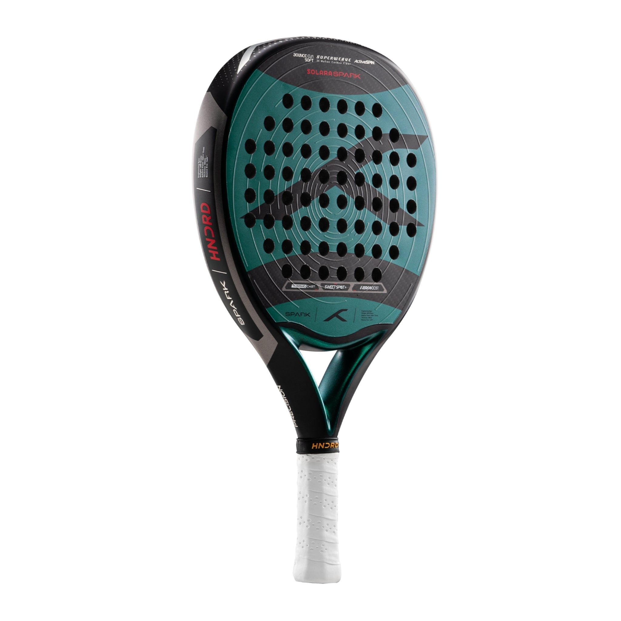 Raquette de padel Hundred Solara Spark - Émeraude