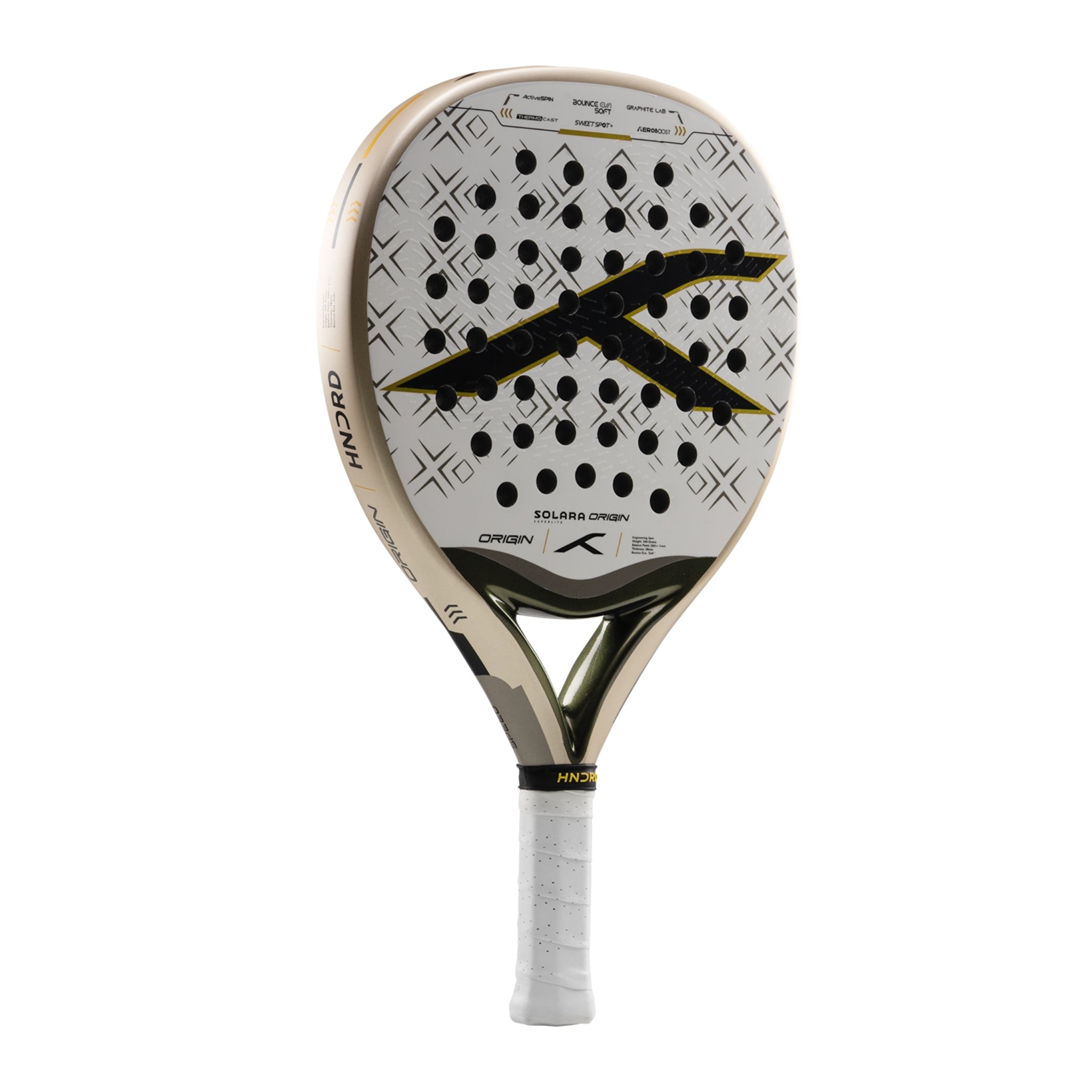 Hundred Padel Racket Solara Origin Superlite - Blanc