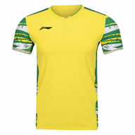 Badminton T-shirt - Li-Ning Top Play Yellow Unisex - SportYouUp Danmark