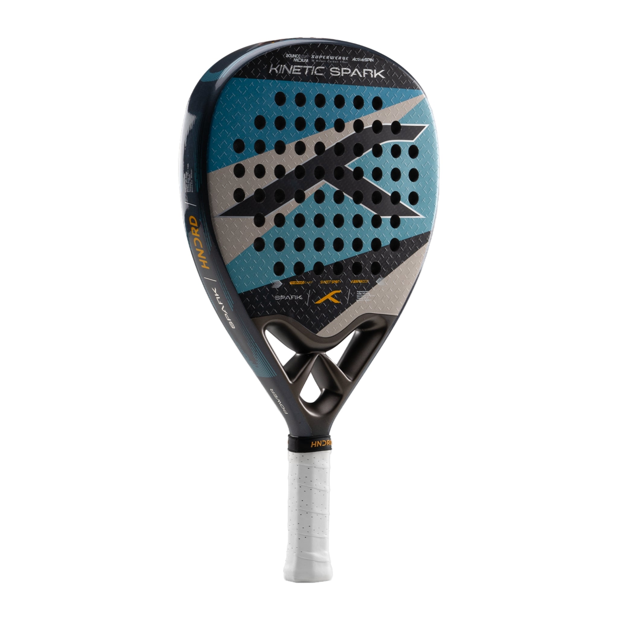 Hundred Padel Racket Kinetic Spark - Bleu/Gris
