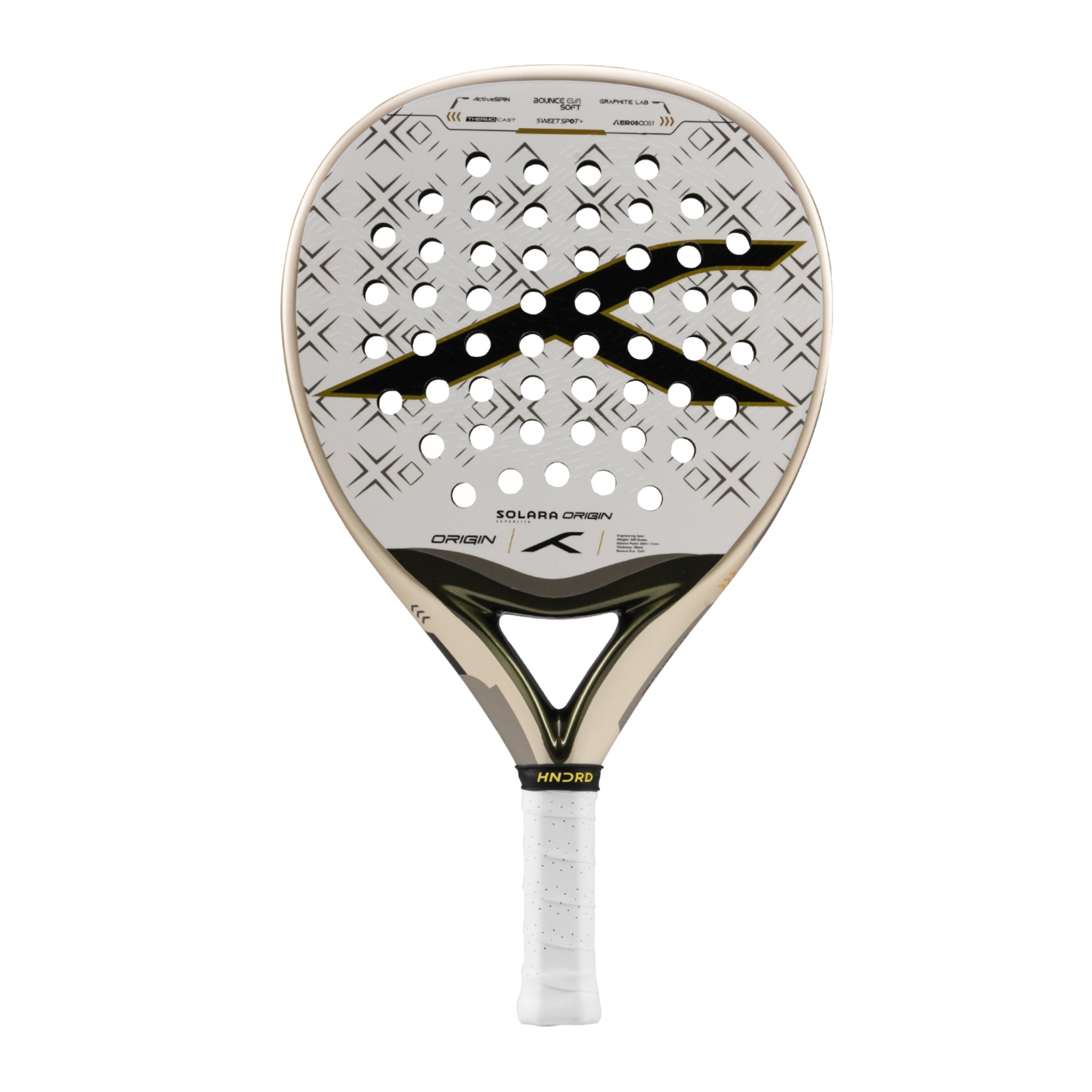 Hundred Padel Racket Solara Origin Superlite - Blanc