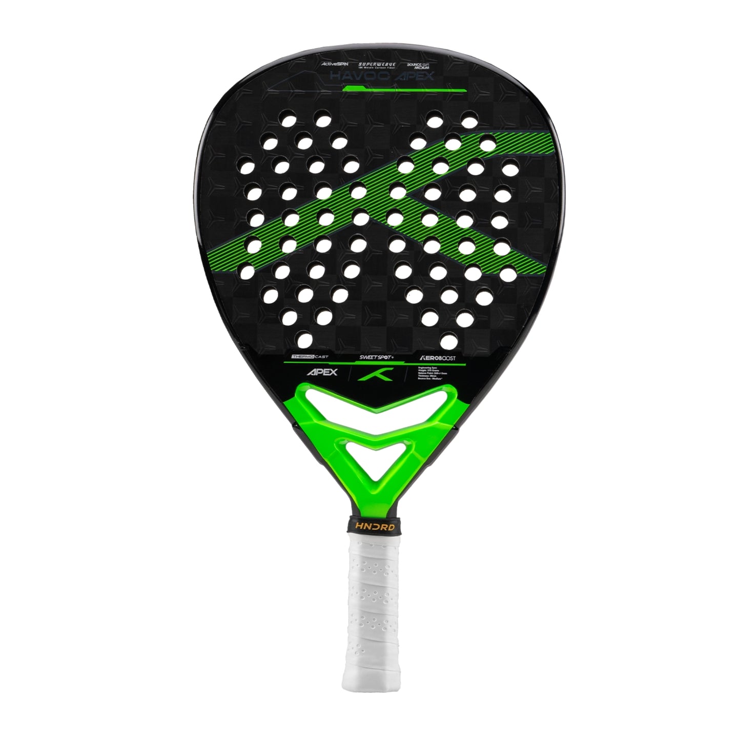 Hundred Padel Racket Havoc Apex - Noir/Vert