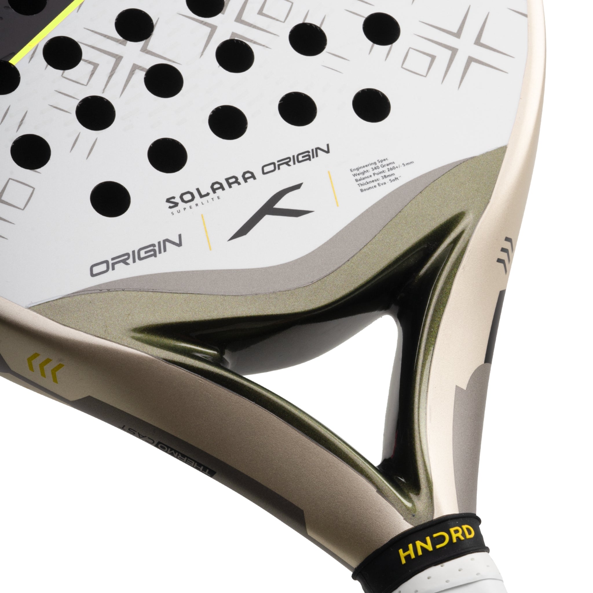 Hundred Padel Racket Solara Origin Superlite - Blanc