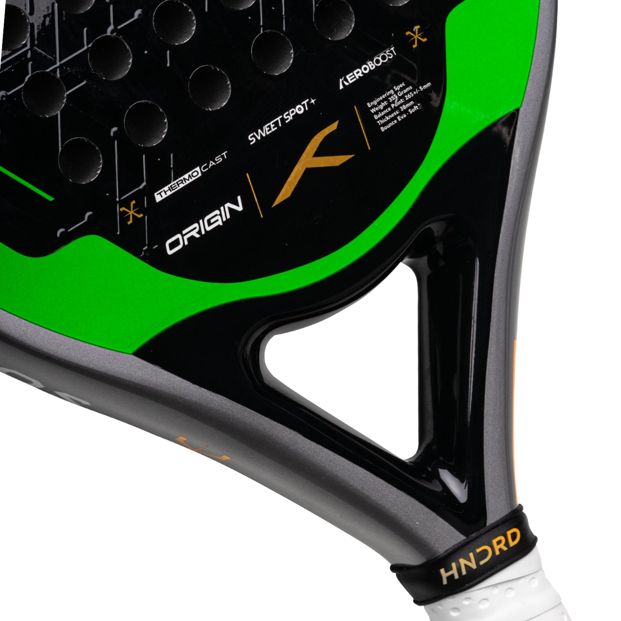 Hundred Raquette de Padel Solara Origin - Noir/Vert