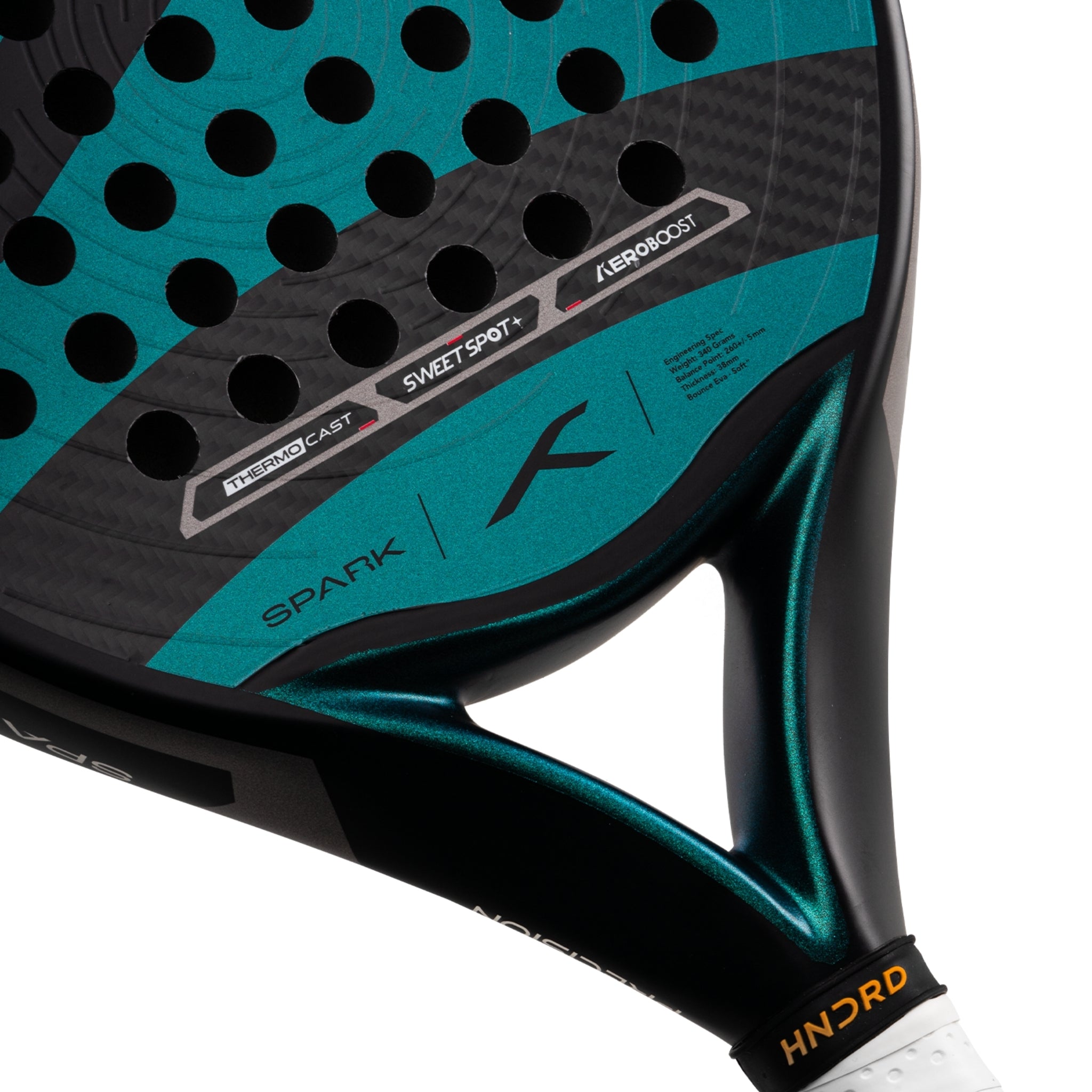 Raquette de padel Hundred Solara Spark - Émeraude