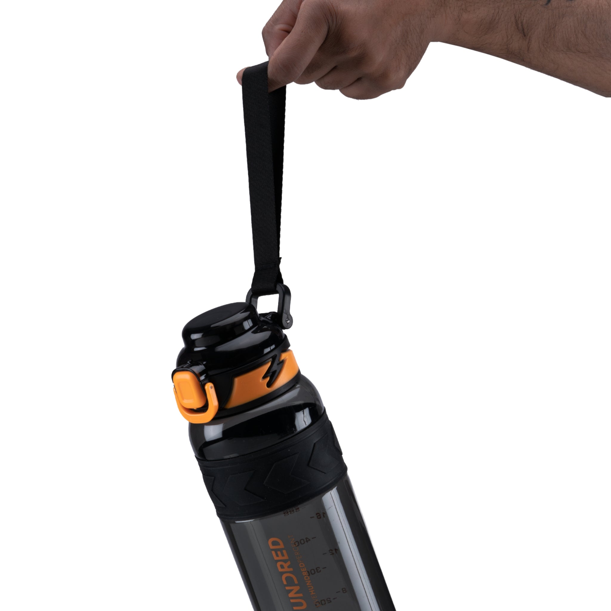 Bouteille d'eau - ROCK Noir/Orange