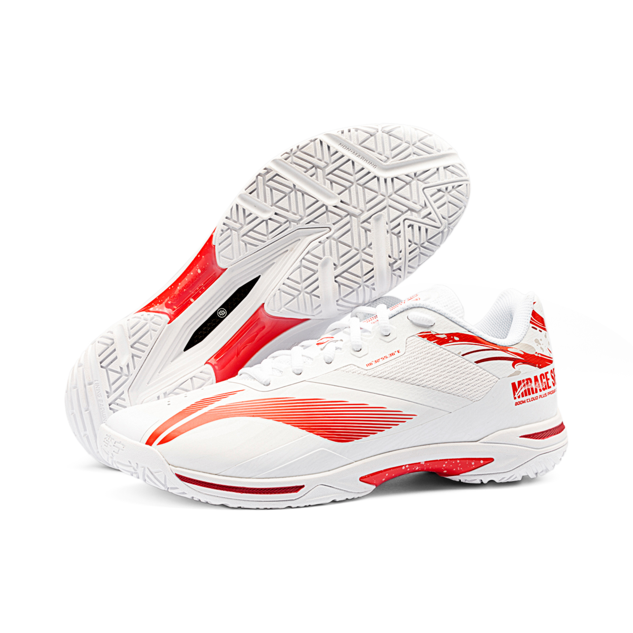Li-Ning Mirage SE Blanc/Rouge