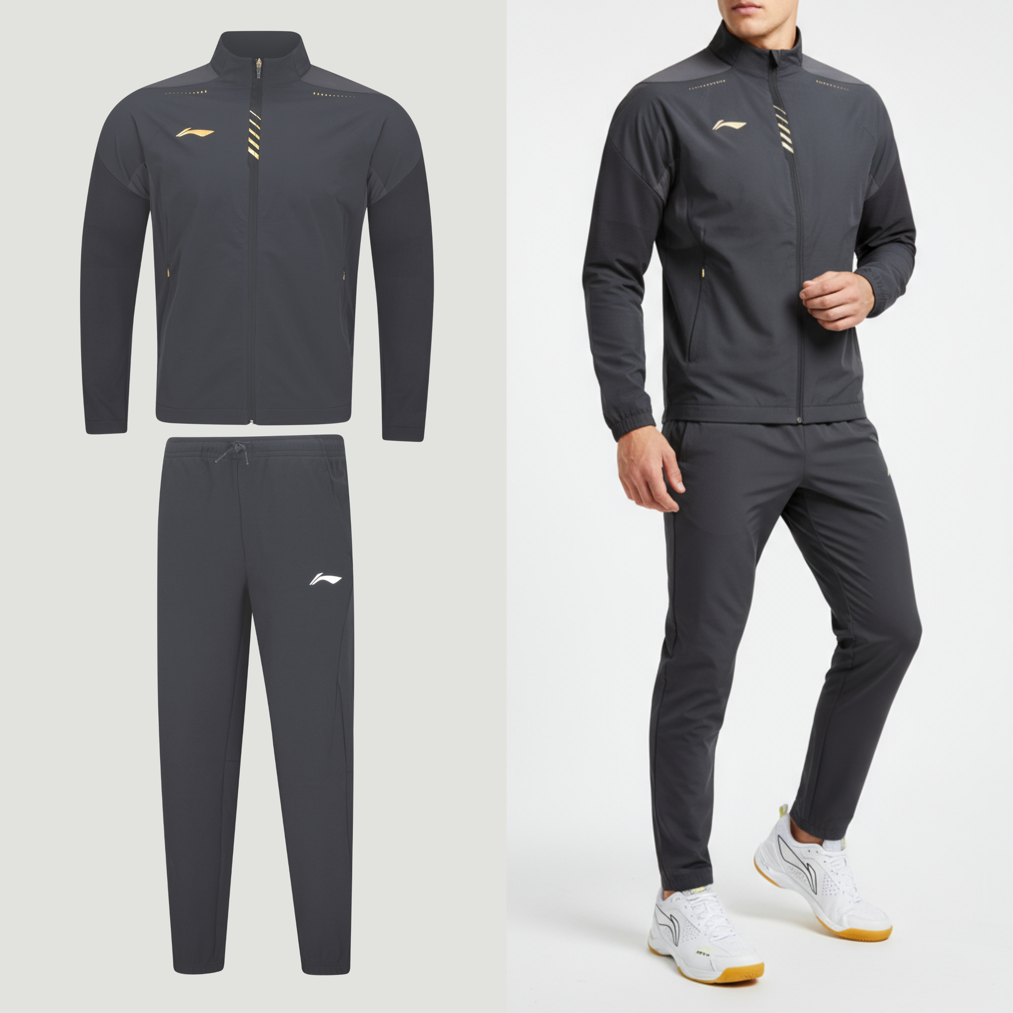 Pantalon de survêtement Li-Ning Comfort Black Unisexe