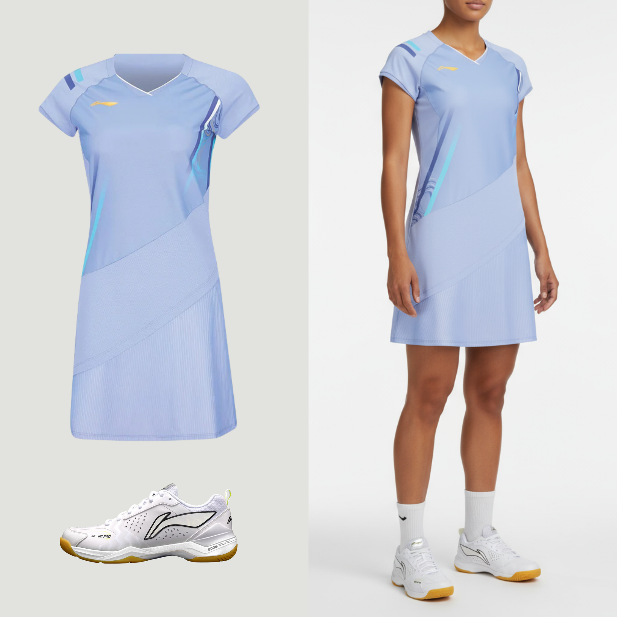 Robe Li-Ning Side Effect Bleu Clair
