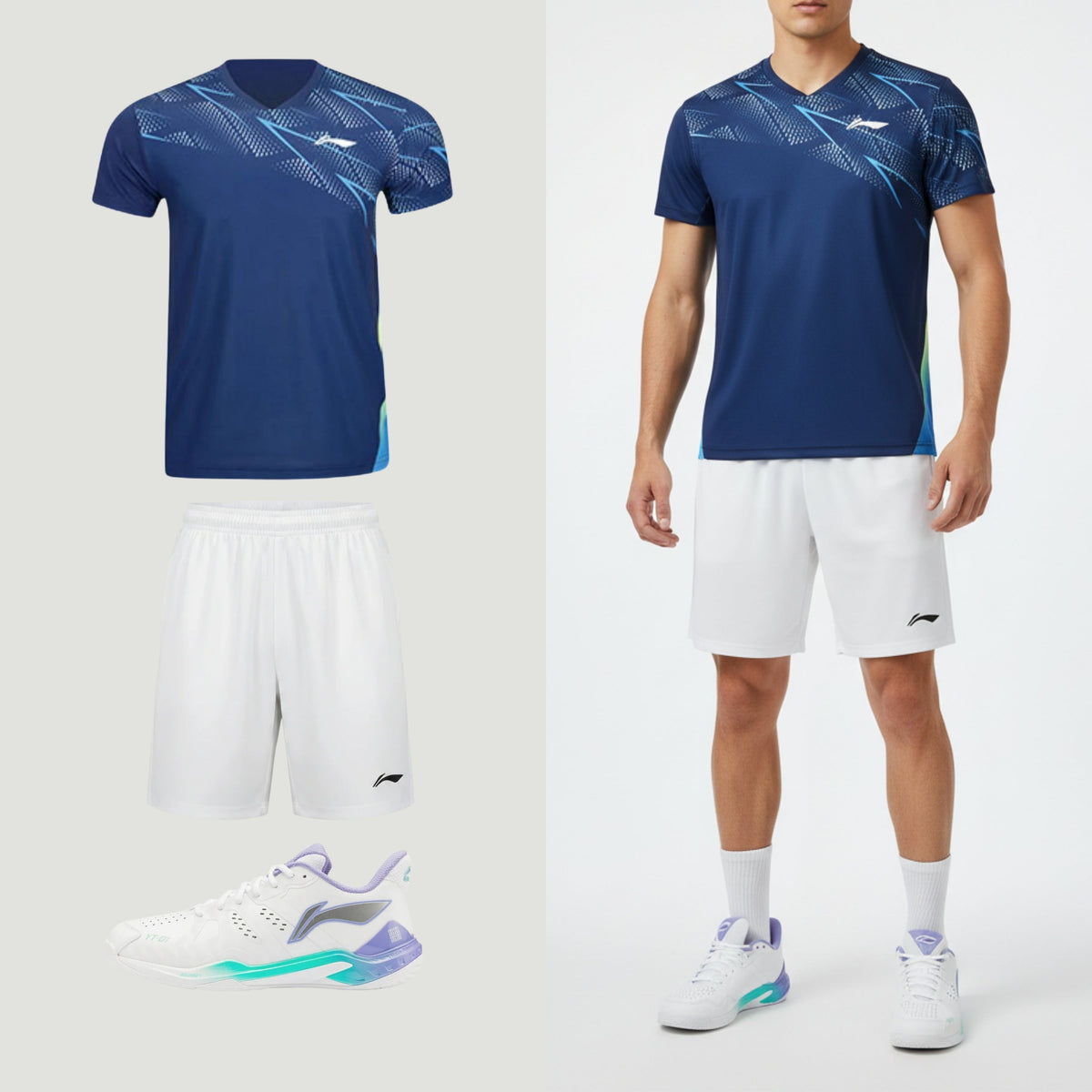 Li-Ning Champion Bleu Unisexe
