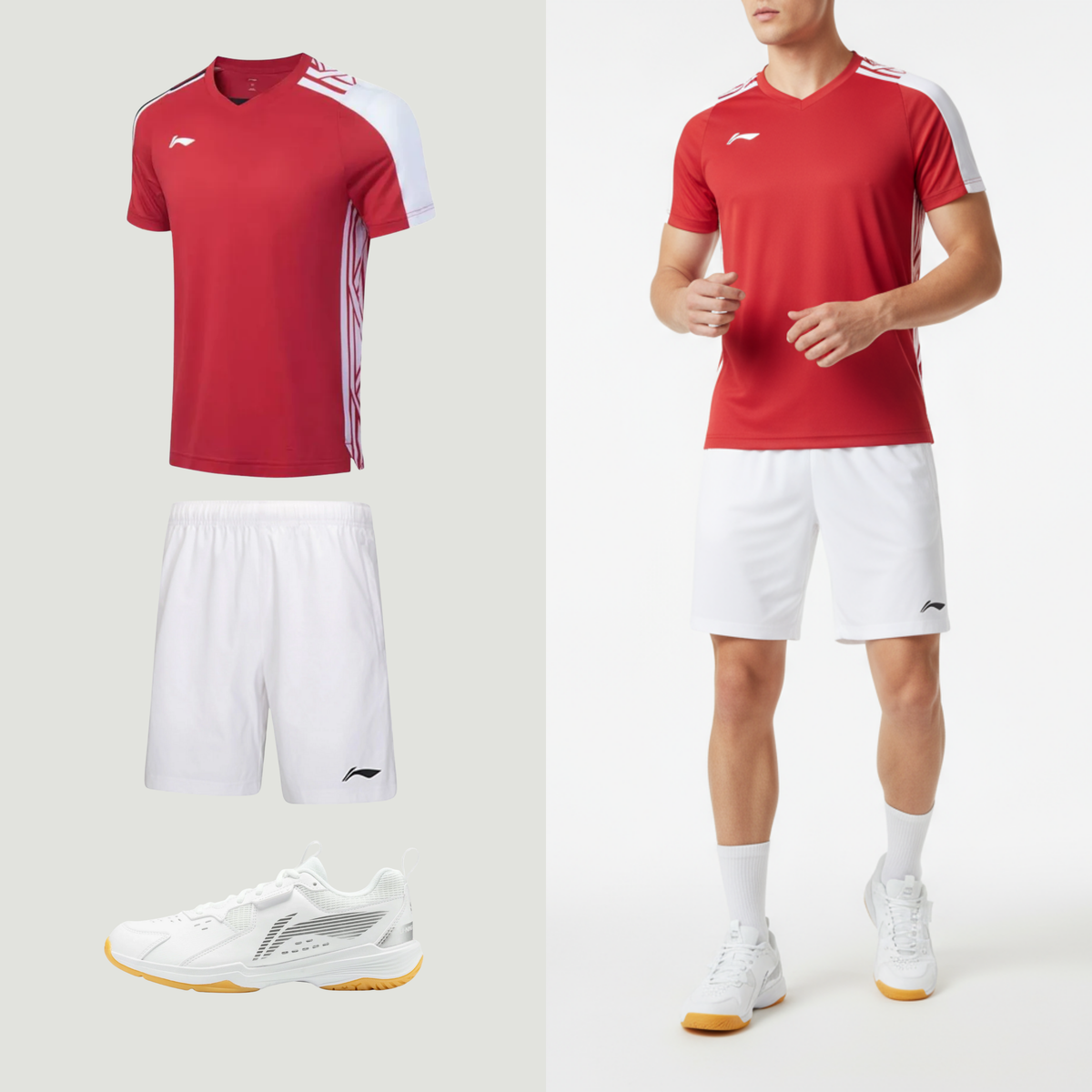Li-Ning Simple Life Rouge Unisexe