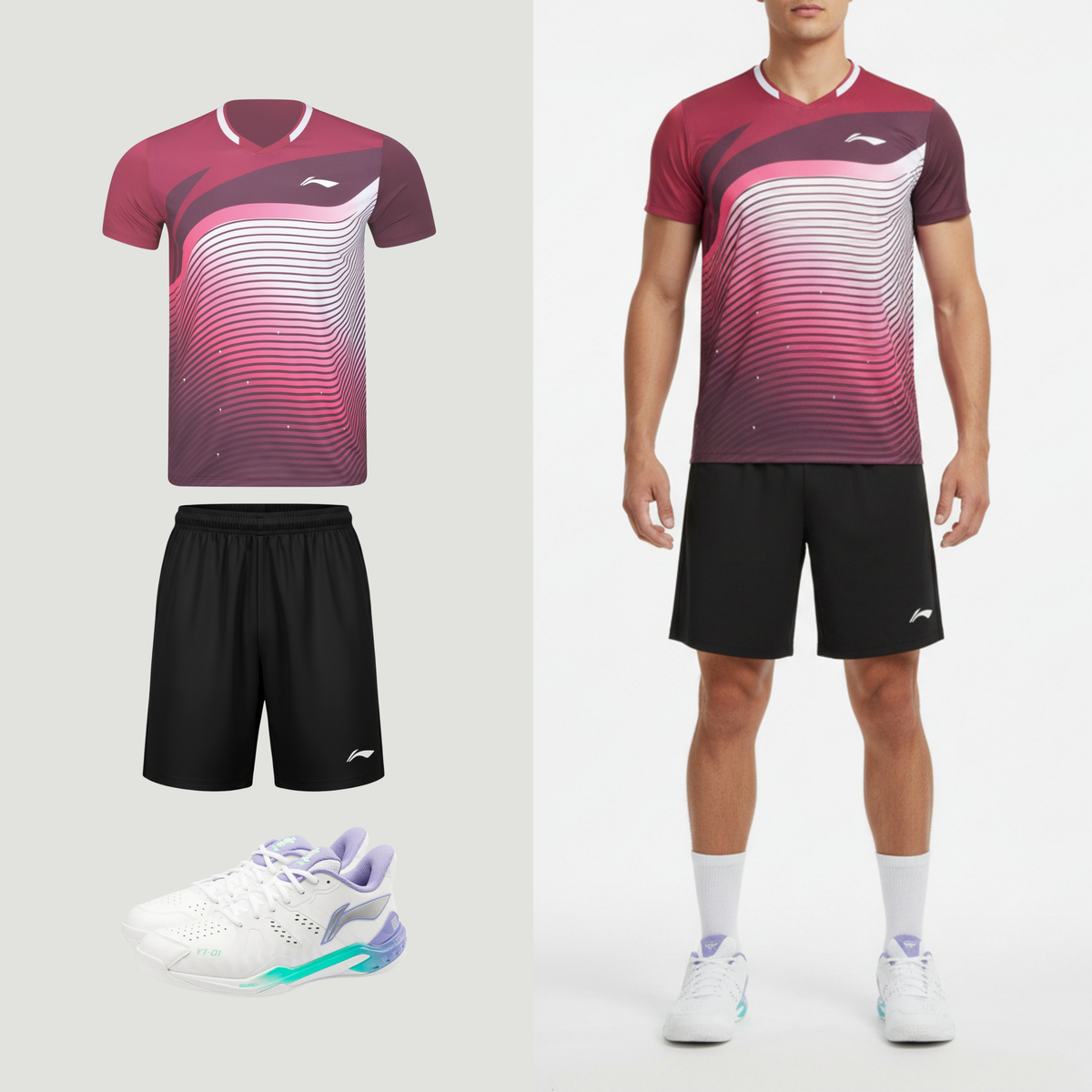 Li-Ning Think Red Unisexe