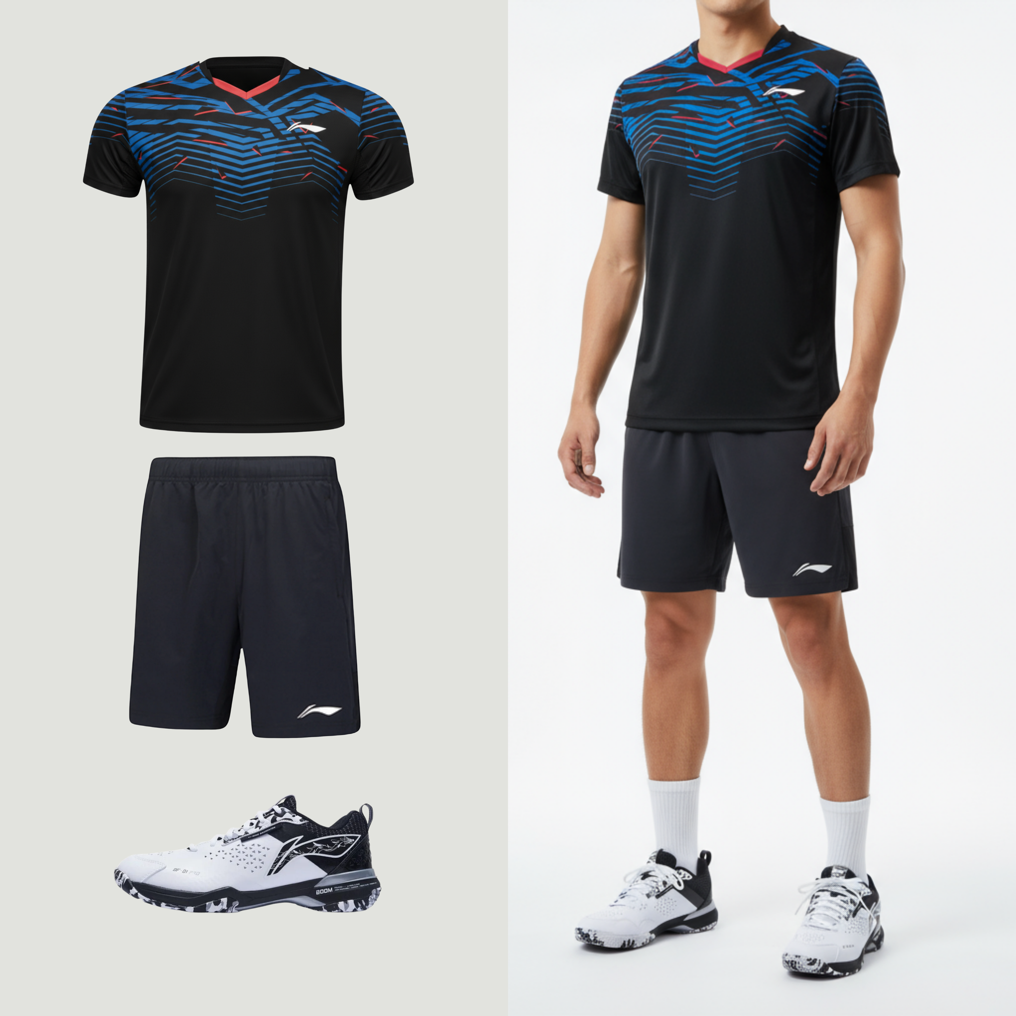 Li-Ning Champion Black Stripe unisexe