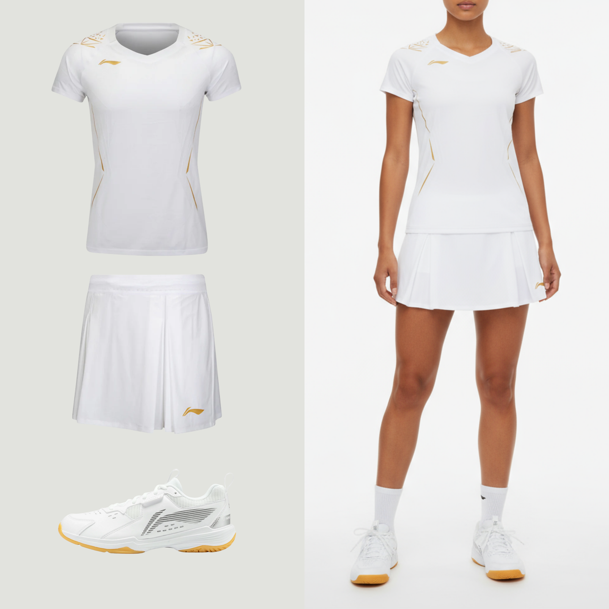 Li-Ning International Nouveautés Femme Blanc