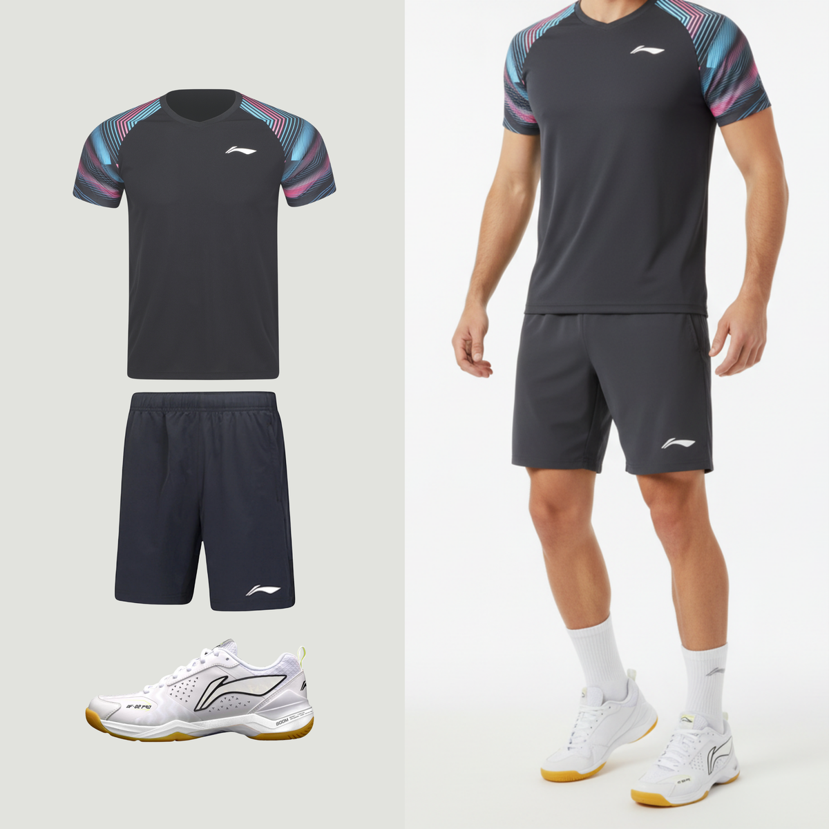 Short Li-Ning Meilleur Noir Unisexe