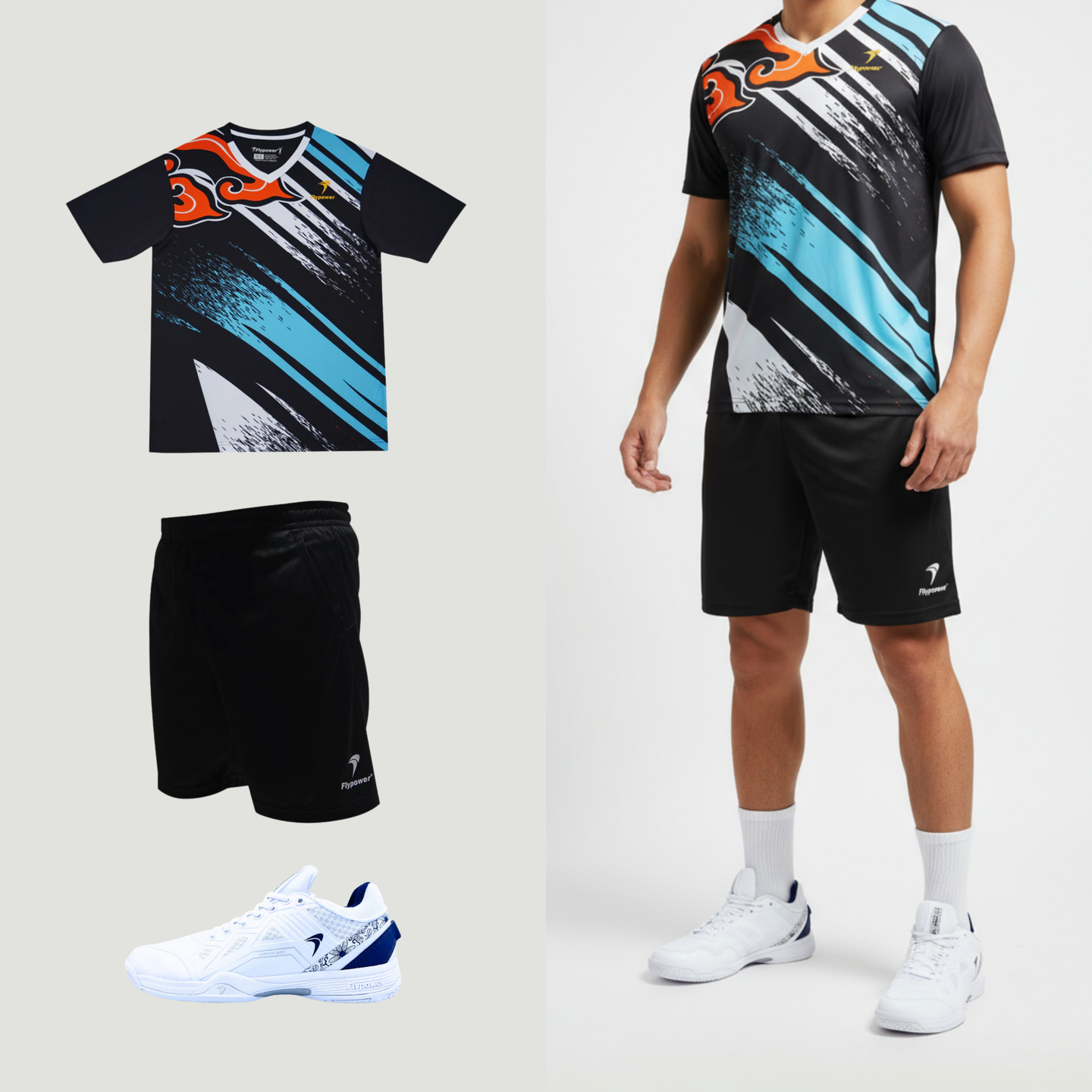 Flypower Mandalawangi 13 Noir/Orange Unisexe