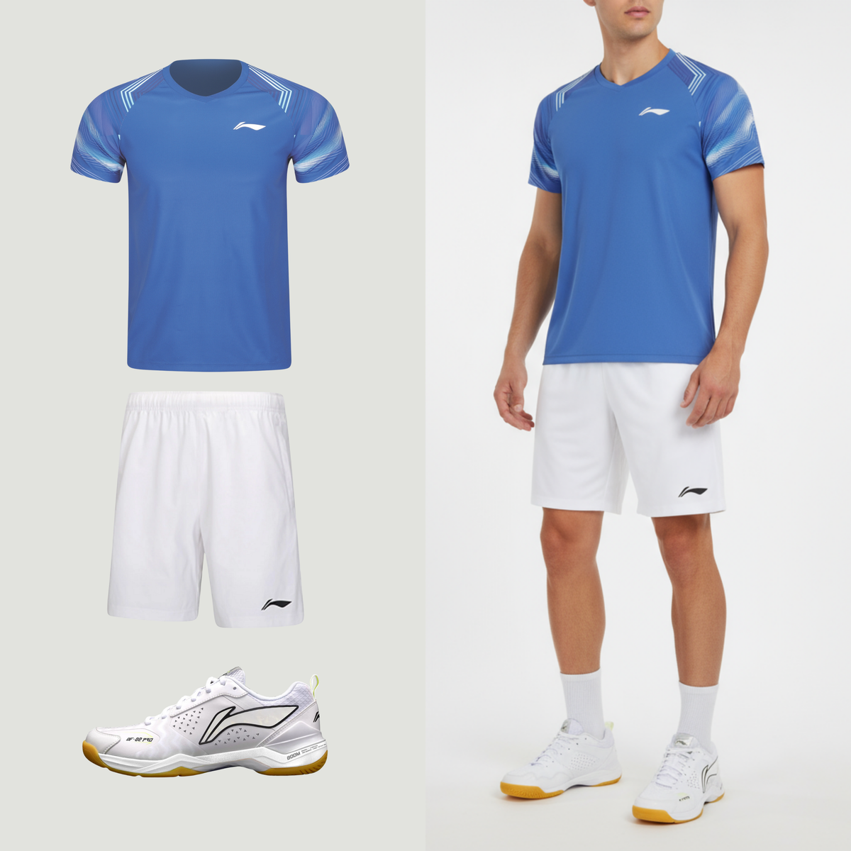 Li-Ning badminton T-shirt til mænd med perfekt pasform. Shop Looket 