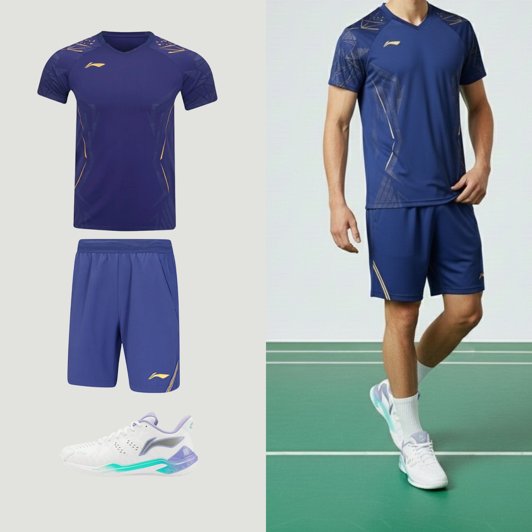 Li-Ning International New Blue Homme