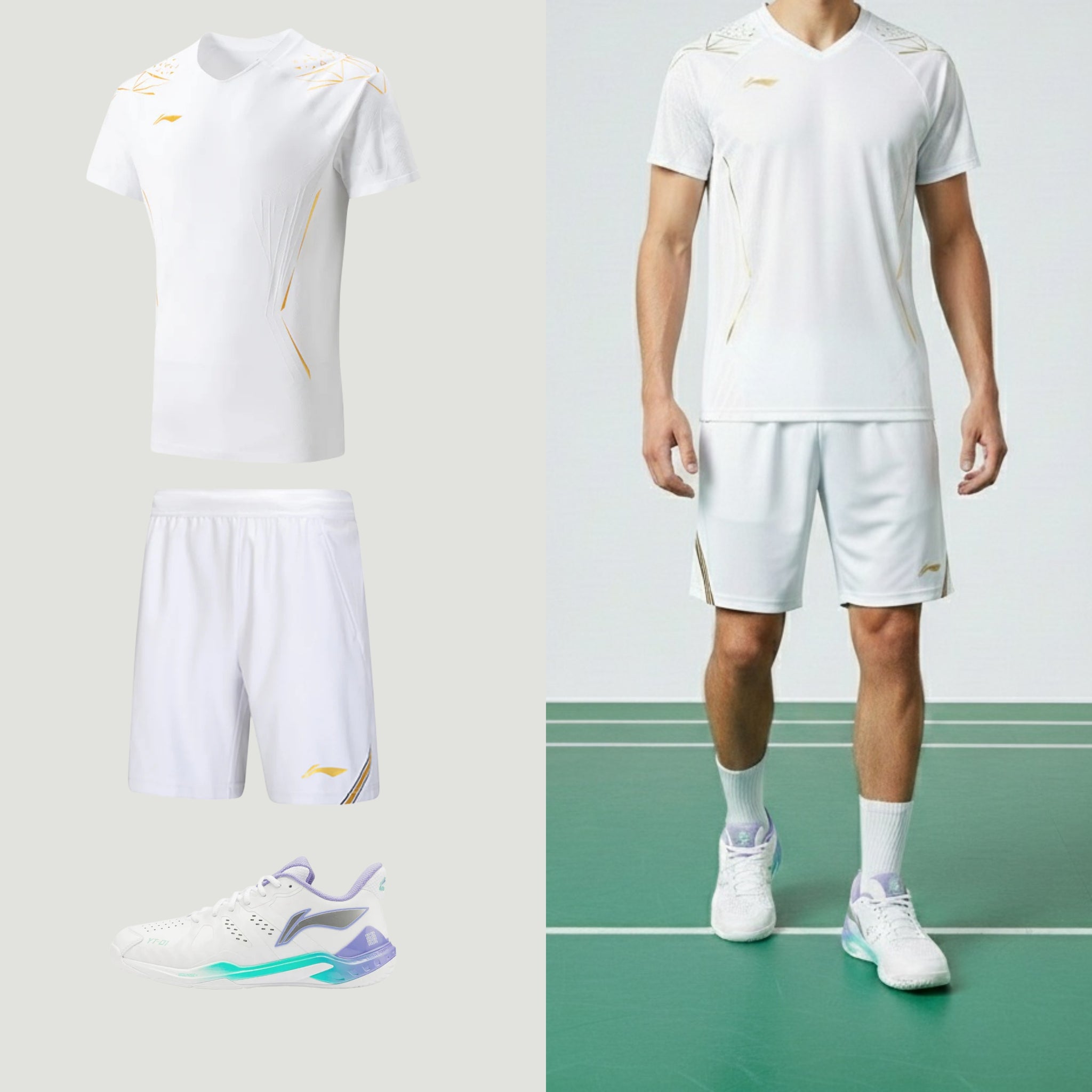 Li-Ning International Nouveaux Hommes Blanc