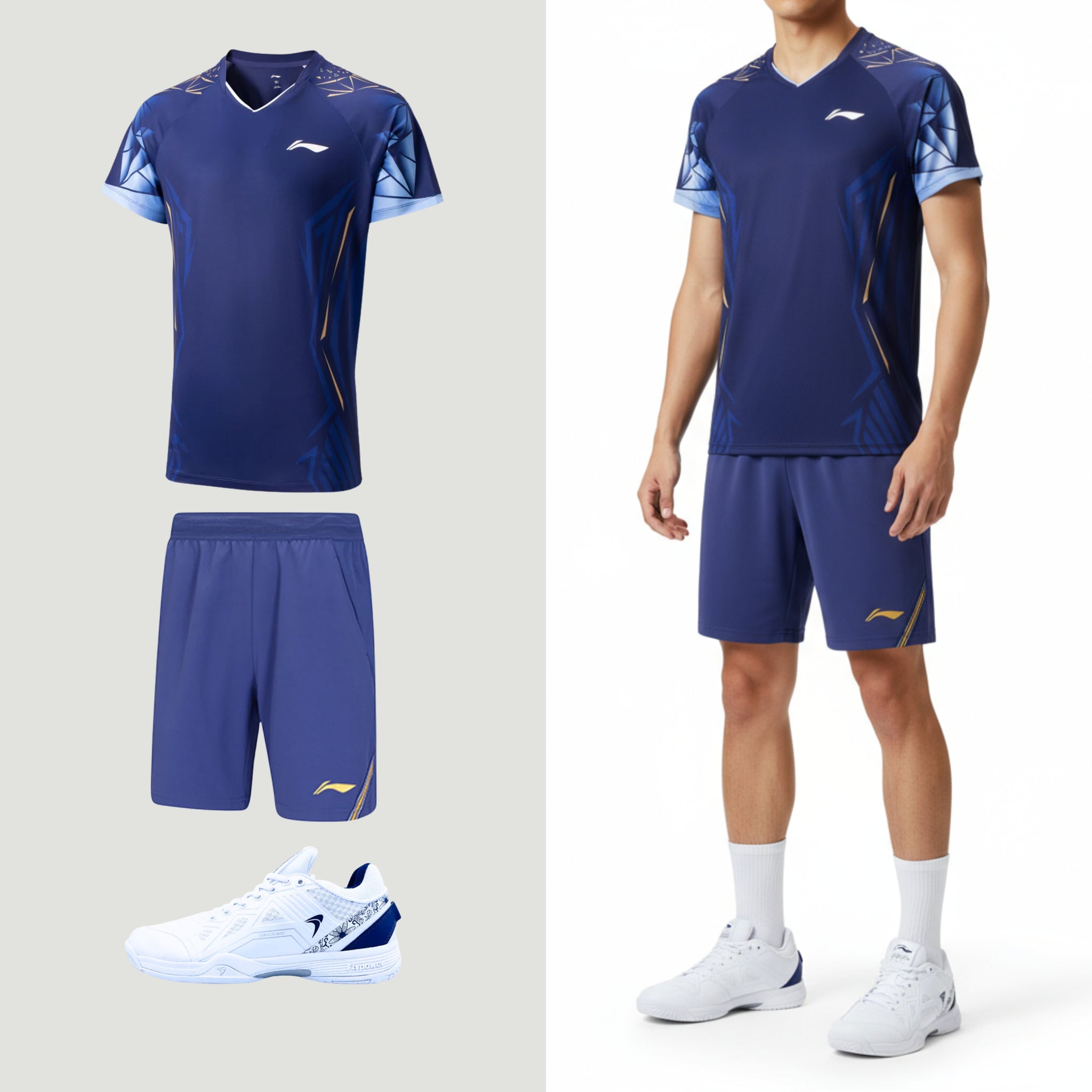 Li-Ning Play Cool Bleu foncé Unisexe