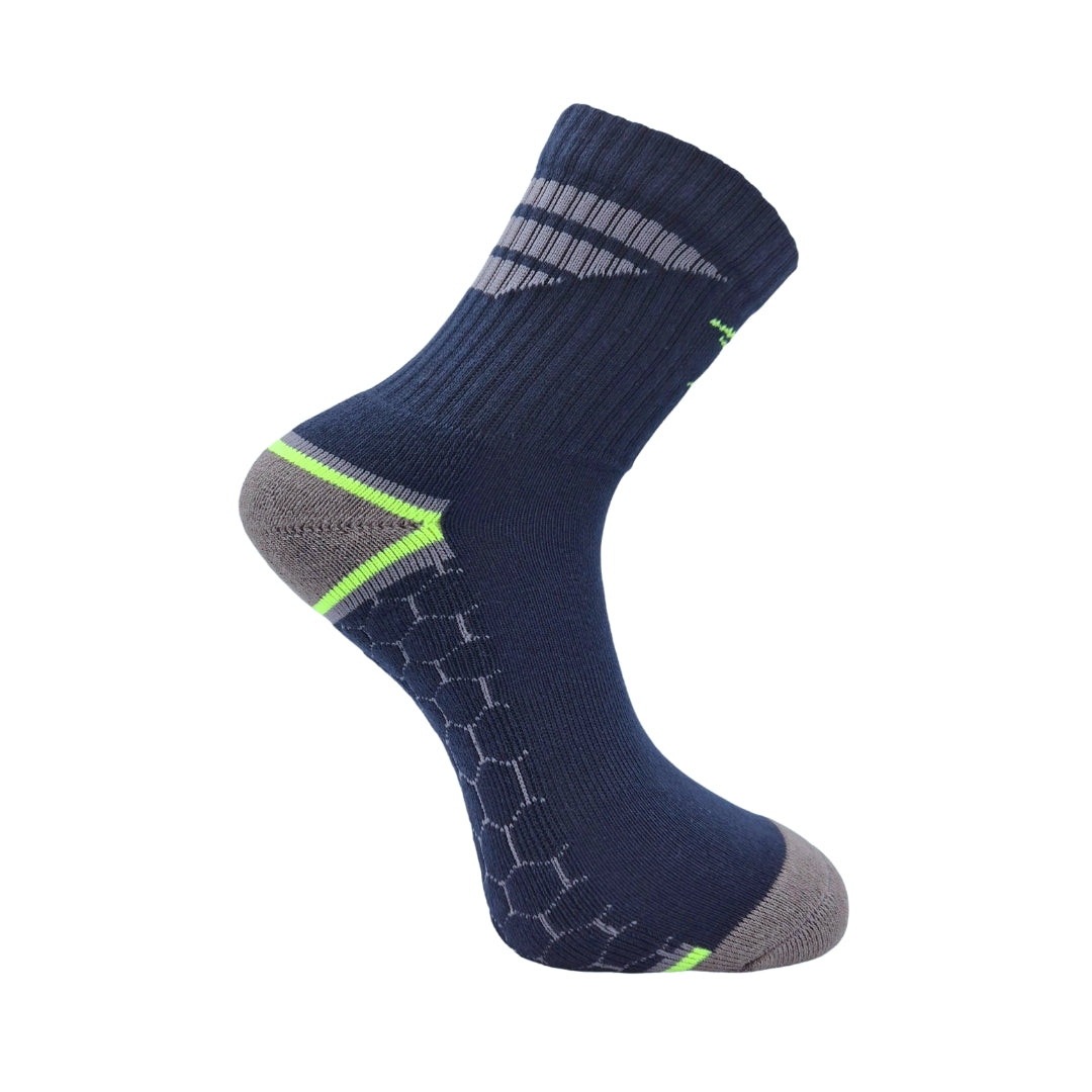 Badminton Socks - Flypower Raptor 3 Navy Sock - SportYouUp Europe