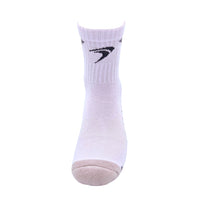 Badminton Socks - Flypower Raptor 3 White Sock - SportYouUp Europe