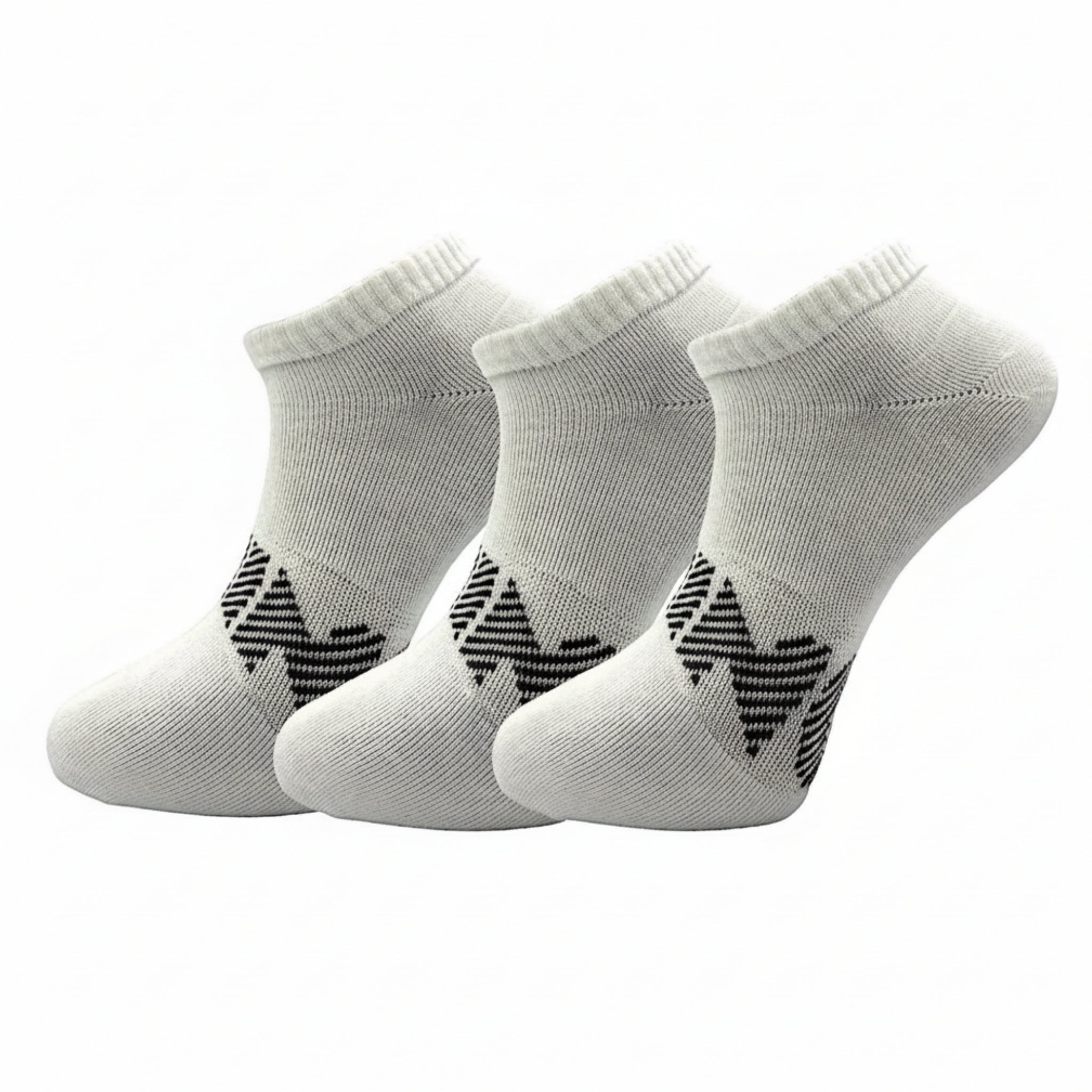 Li-Ning Ankle Footie Blanc pack de 3