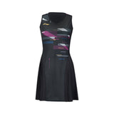 Badminton Dress - Li-Ning Fighter Black Dress - SportYouUp Europe