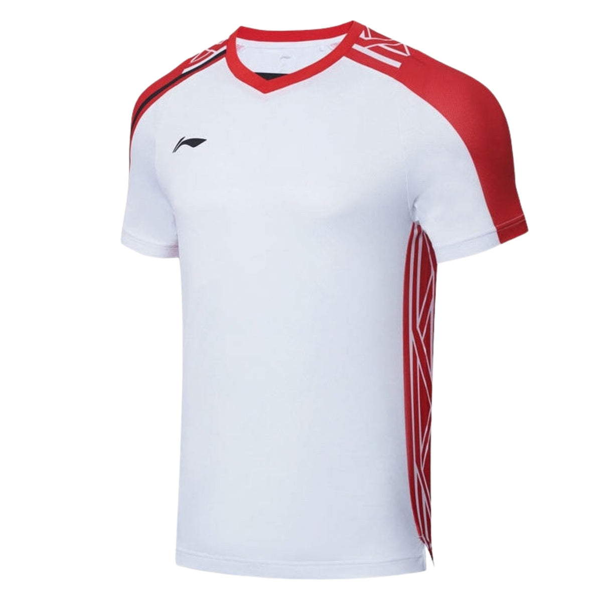 Badminton T-shirt - Li-Ning Simple Life White Unisex - SportYouUp Danmark