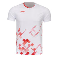 Li-Ning Badminton T-shirt - Li-Ning Matrix White Unisex - SportYouUp Europe
