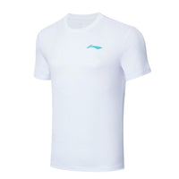 Badminton T-shirt - Li-Ning Go Steady White Unisex - SportYouUp Danmark