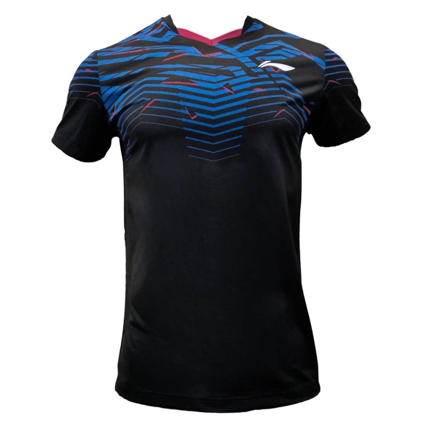 Li-Ning Badminton T-shirt - Li-Ning Champion Black Stripe Unisex - SportYouUp Europe