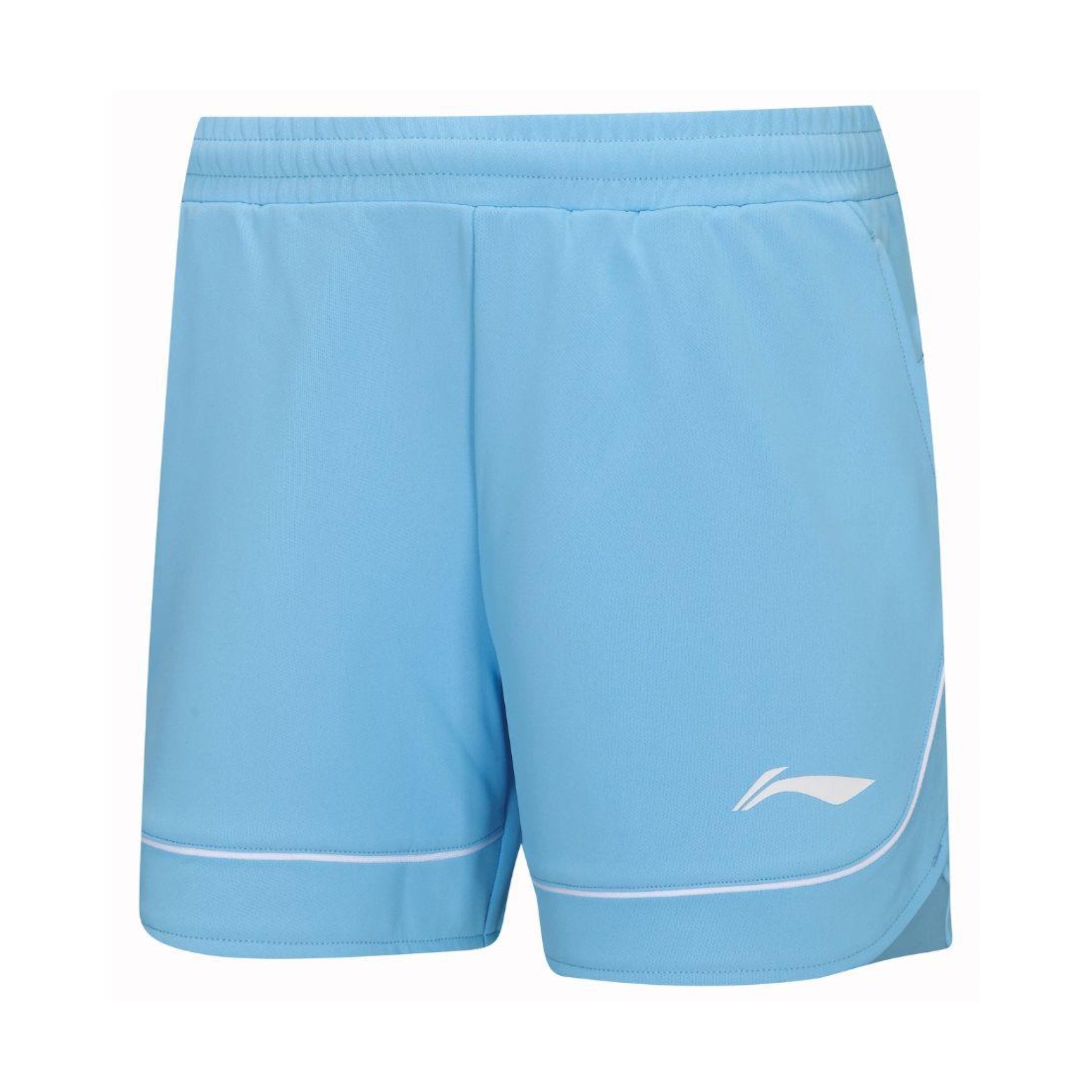 Li-Ning Badminton Shorts Women - Li-Ning Single Stripe Blue - SportYouUp Europe