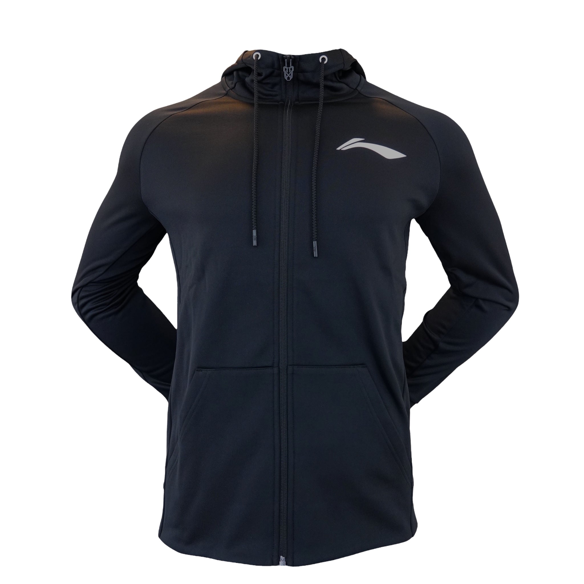 Li-Ning Badminton Tracksuit - Li-Ning Club Black Zip Hoodie Unisex - SportYouUp Europe